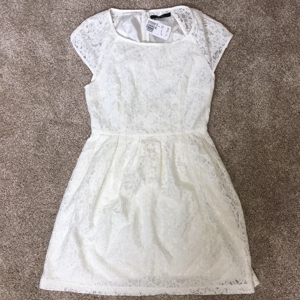 Forever 21 white, lace dress